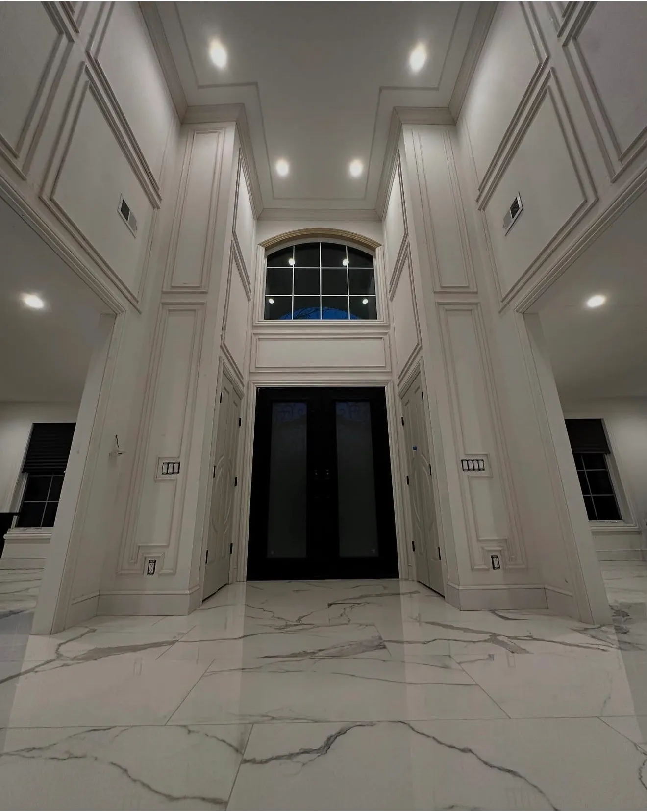 A grand marble foyer